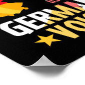 Laat me mijn Duitse stem Duitsland niet gebruiken Poster (Hoek)