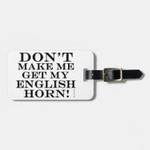 Laat me mijn Engelse horn niet halen