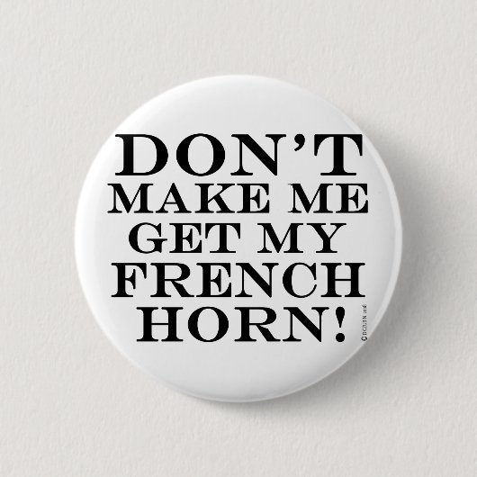 Laat me mijn Franse paard halen Ronde Button 5,7 Cm (Voorkant)