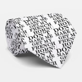 Laat me mijn Franse paard halen Stropdas (Opgerold)