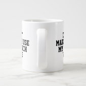 Laat me mijn Franse stem niet gebruiken Grappig Grote Koffiekop (Achterkant)