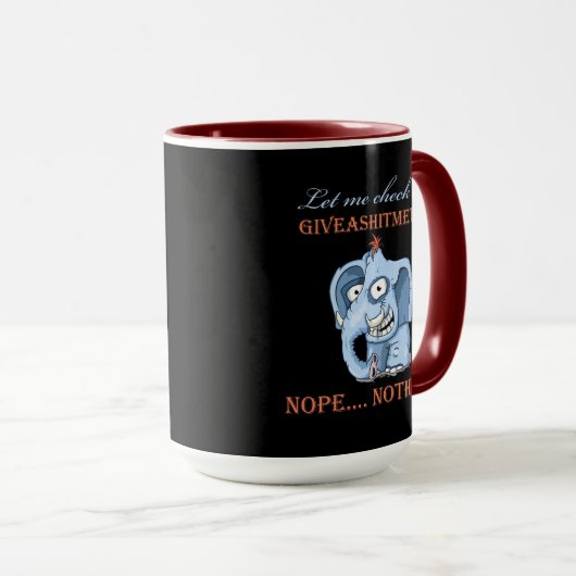 Laat me Mijn GeefAShitMeter controleren Mok (Voorkant rechts)