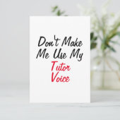 Laat me mijn gespreksstem niet gebruiken kaart (Staand voorkant)