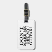 Laat me mijn gitaar niet halen bagagelabel (Voorkant verticaal)