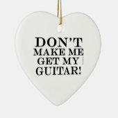 Laat me mijn gitaar niet halen keramisch ornament (Rechts)