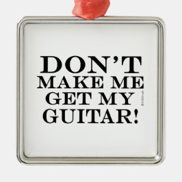 Laat me mijn gitaar niet halen metalen ornament