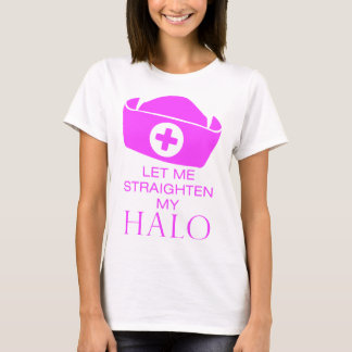 Laat me mijn Halo rechtzetten T-shirt