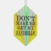 Laat me mijn handriemen niet halen glas ornament (Voorkant Rechts)