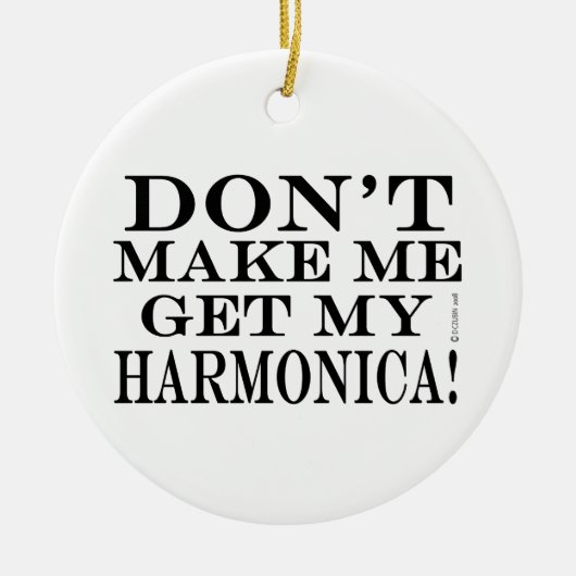 Laat me mijn Harmonica niet halen Keramisch Ornament (Voorkant)