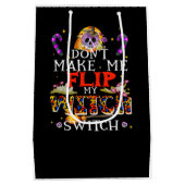 Laat me mijn heks niet omdraaien, griezelige heks medium cadeauzakje (Achterkant)