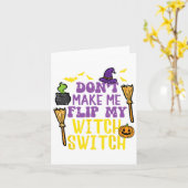 Laat me mijn heksenschakelaar niet omdraaien Fun H Kaart (Gele Bloem)