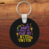 Laat me mijn heksenschakelaar niet omdraaien Fun H Sleutelhanger (Voorkant)