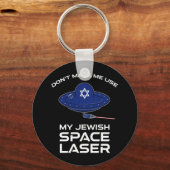 Laat me mijn joodse ruimtemaker niet gebruiken sleutelhanger (Voorkant)