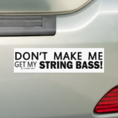 Laat me mijn koordezel niet halen bumpersticker (Op auto)