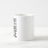 Laat me mijn mechanische stem niet gebruiken koffiemok (Center)