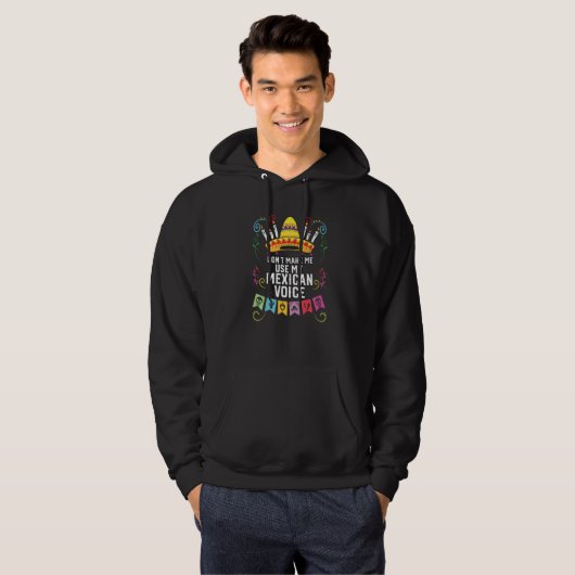 Laat me mijn Mexicaanse Mexicaanse Mexicaanse Mexi Hoodie (Voorkant volledig)
