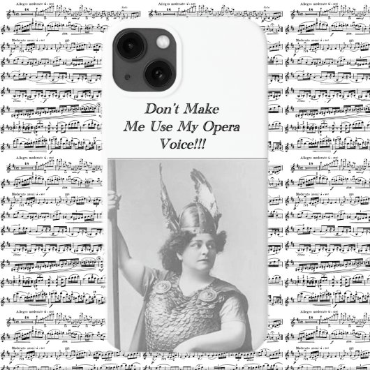 Laat me mijn opera stem niet gebruiken Case-Mate iPhone case