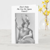 Laat me mijn opera stem niet gebruiken kaart (Gele Bloem)