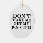 Laat me mijn pantserflits niet halen keramisch ornament (Rechts)