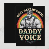 Laat me mijn papa niet gebruiken voor homo-lgbt's kaart (Voorkant / Achterkant)