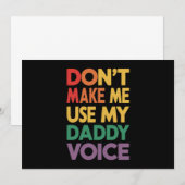 Laat me mijn papa stem niet gebruiken LGBT Gay Pri Kaart (Voorkant / Achterkant)