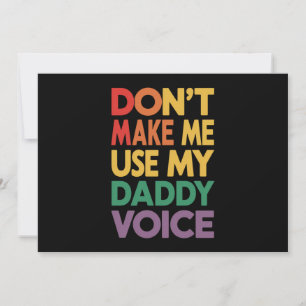 Laat me mijn papa stem niet gebruiken LGBT Gay Pri Kaart