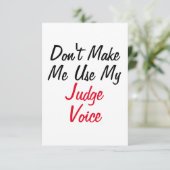 Laat me mijn rechter stem niet gebruiken kaart (Staand voorkant)