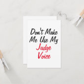 Laat me mijn rechter stem niet gebruiken kaart (Voorkant / Achterkant in situ)