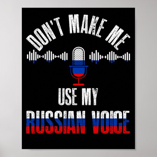 Laat me mijn Russische stem niet gebruiken Poster (Voorkant)