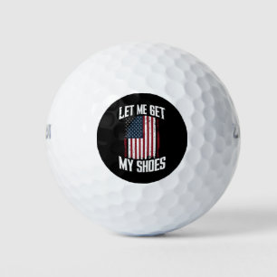Laat Me Mijn Schoenen Politiek President Zeggen Golfballen