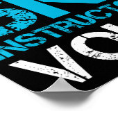 Laat me mijn skileraar niet grappig praten poster (Hoek)