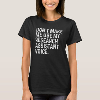 Laat me mijn spraakassistent niet gebruiken t-shirt
