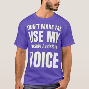Laat me mijn stem niet gebruiken t-shirt