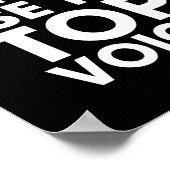 Laat me mijn stem niet zeggen poster (Hoek)