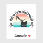 Laat me mijn stem van de kraanexploitant niet gebr sticker (Vel)