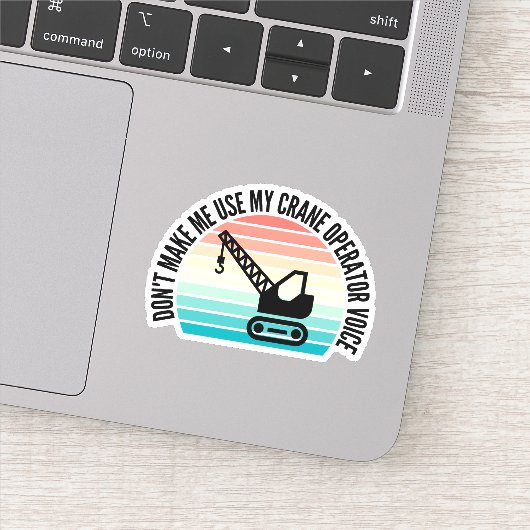 Laat me mijn stem van de kraanexploitant niet gebr sticker (Detail)