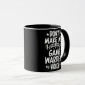 Laat me mijn stem van de spelwaarschuwing niet geb mok (Voorkant rechts)