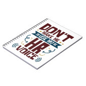 Laat me mijn stem van HR niet gebruiken Notitieboek (Linkerzijde)