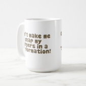 Laat me mijn vingers Mok niet onteren (Voorkant links)