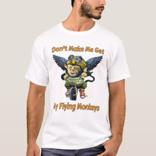 Laat me mijn vliegende apen niet pakken. t-shirt