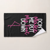 Laat me mijn voet niet neerzetten - grappige flami bad handdoek (Handdoek)