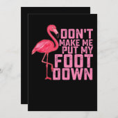 Laat me mijn voet niet neerzetten. kaart (Voorkant / Achterkant)