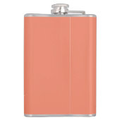 Laat me mijn voet niet omlaag zetten met roze flam heupfles (Achterkant)