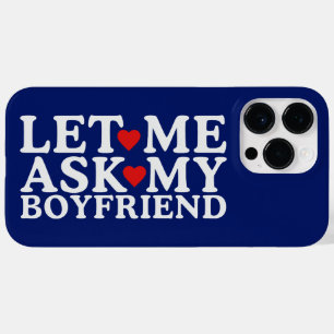 Laat me mijn vriend Valentijnsdag vriendje vragen Case-Mate iPhone 14 Pro Max Hoesje