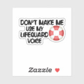 Laat me mijn vrijwaringsstem niet gebruiken sticker (Vel)