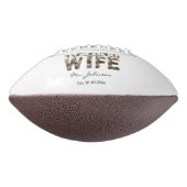 Laat me mijn vrouw vragen grappig gepersonaliseerd american football (Gedraaid 270)
