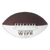 Laat me mijn vrouw vragen grappig gepersonaliseerd american football (Voorkant)