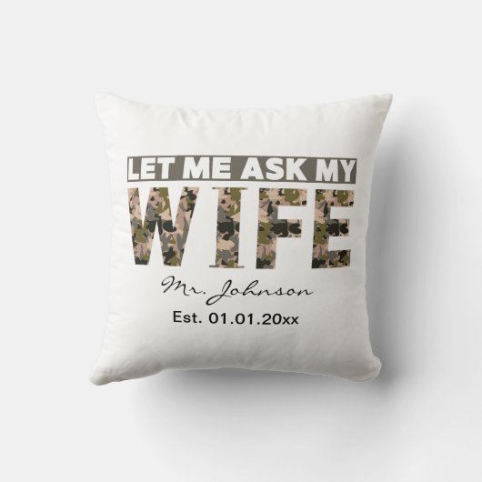 Laat me mijn vrouw vragen grappig persoonlijk kussen (Achterkant)