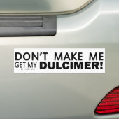 Laat me mijn vuilbeudel halen. bumpersticker (Op auto)