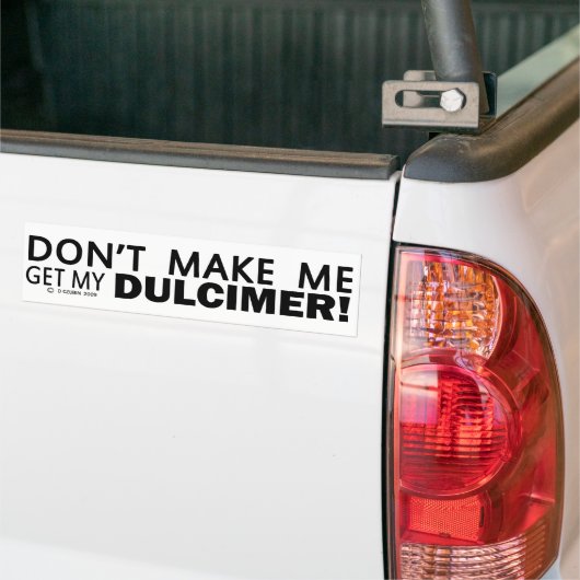 Laat me mijn vuilbeudel halen. bumpersticker (Op Truck)